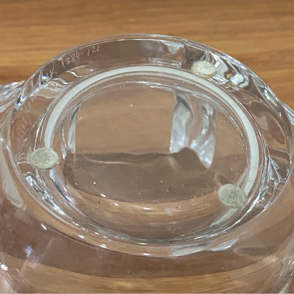 Vintage Orrefors Sweden Signed LH 1384-121 Lars Hellsten 6” Corona Crystal Bowl - Picture 14 of 16